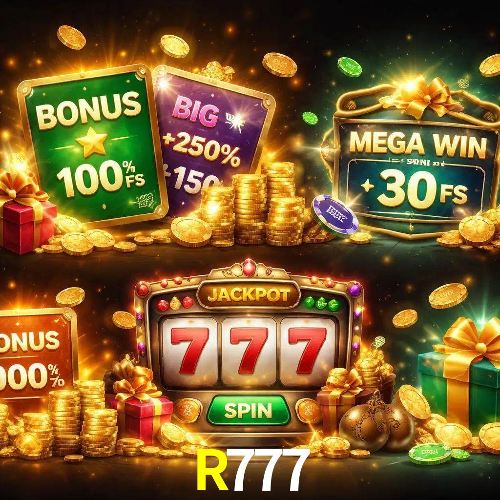 Tipos de bonos R777 incluyendo recompensas de bienvenida y promociones continuas